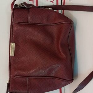 Liz Claiborne Burgundy Shoulder Bag